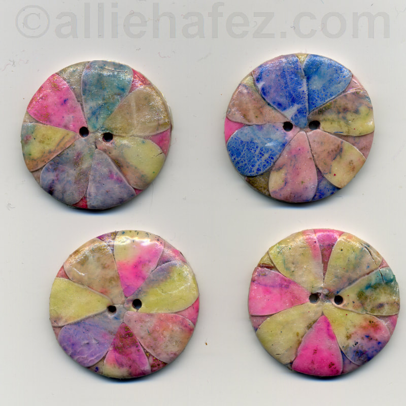 Image of polymer clay buttons
