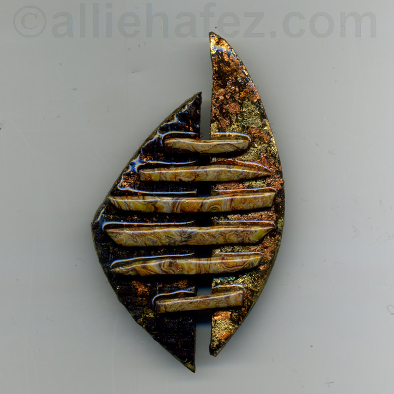 Image of a polymer clay pin/brooch