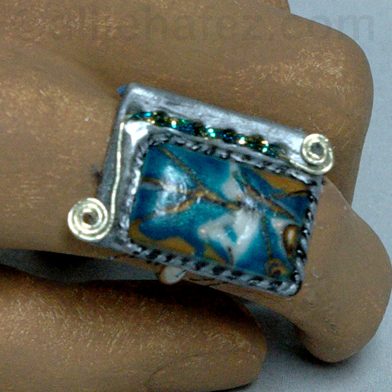 Image of a polymer clay ring